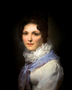 Portrait of Marie Amelie Cogniet by Leon Cogniet