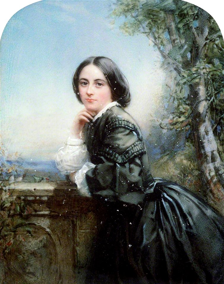 Portrait of Lady in a Dark Dress (gcf02594)