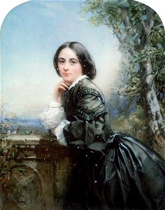 Portrait of Lady in a Dark Dress (gcf02594)