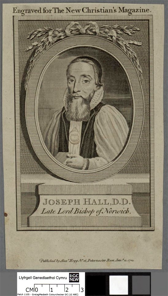Portrait of Joseph Hall, D.D. Late Lord Bishop of Norwich (4672549)
