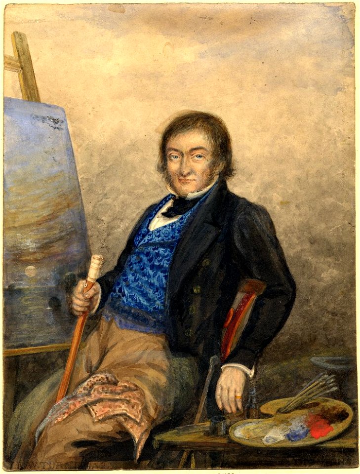 Portrait of Joseph Mallord William Turner watercolor