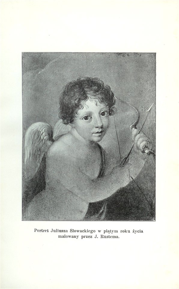 Portrait of Juliusza Slowacki at age five painted by J. Rustem
