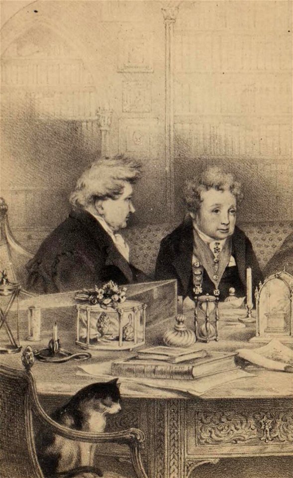 Portrait of Ladies of Llangollen (in Library) (4674324)