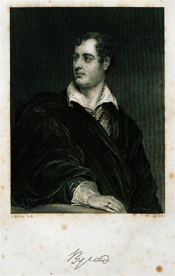 Portrait of Lord Byron - 1849