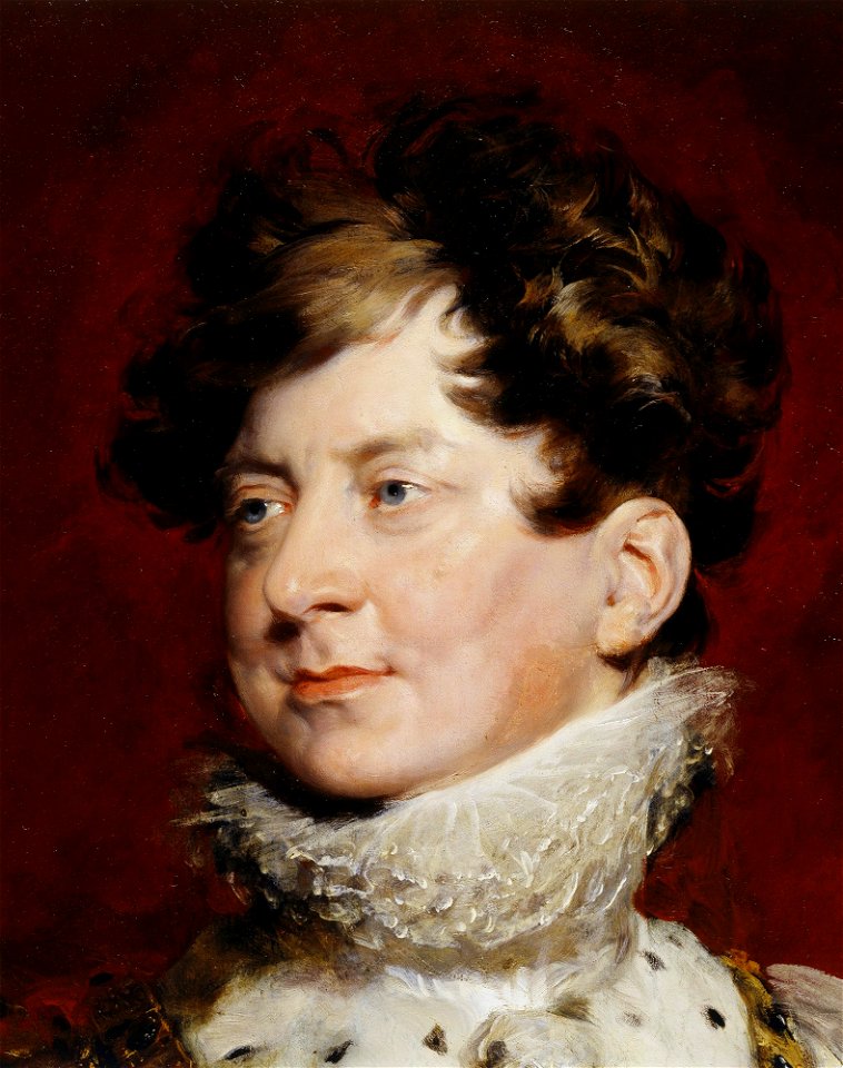 Portrait of King George IV of the United Kingdom in Coronation Robes (detail 2), by Thomas Lawrence - Royal Collection