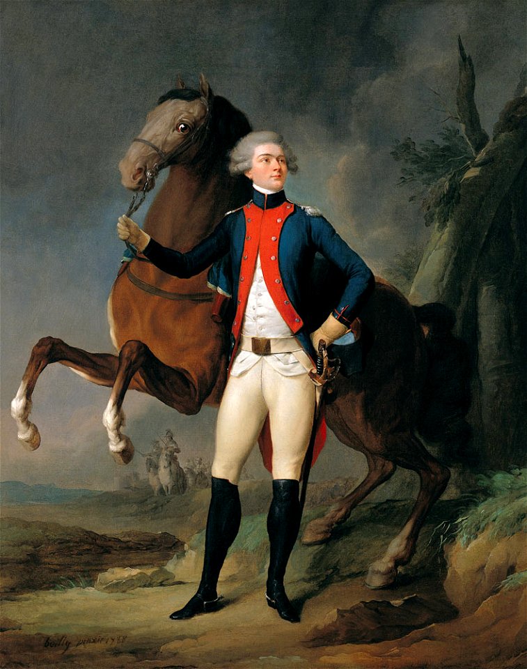 Portrait of La Fayette by Louis-Léopold Boilly, 1788