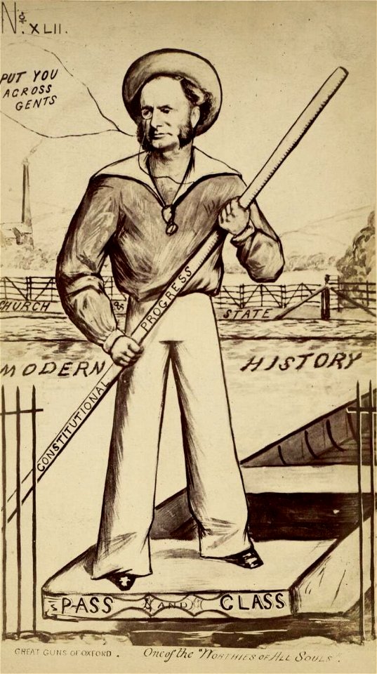 Portrait of Montagu Burrows, M.A. Magd. Hall. Fellow All Souls'. Chicele prof. Mod. Hist (4671110)
