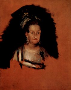Portrait of Maria Josefa of Spain, Francisco de Goya. Free illustration for personal and commercial use.