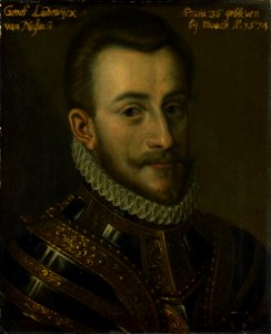Portrait of Louis (1538–1574), Count of Nassau-Dillenburg. Free illustration for personal and commercial use.