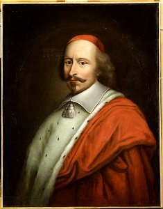 Portrait of Jules Mazarin attributed to Mathieu Le Nain – Versailles. Free illustration for personal and commercial use.