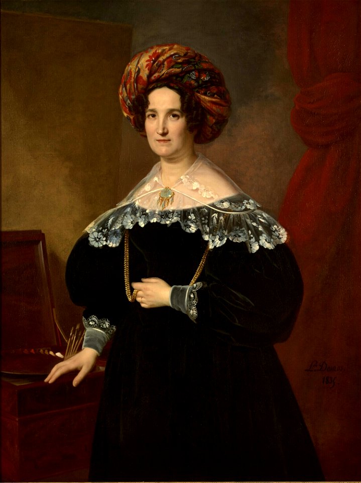 Portrait of Louise-Marie-Jeanne Hersent, née Mauduit, by Louise Desnos