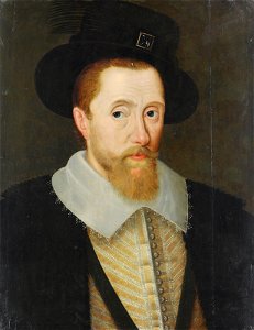 Portrait of King James I of England and VI of Scotland (1566–1625), by Studio of John de Critz