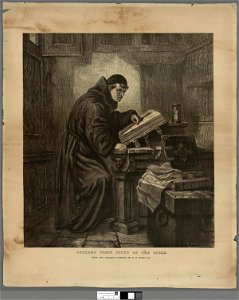 Portrait of Luther's first study of the Bible (4674519)