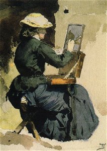 Portrait of N. Yakunchikova by Polenov