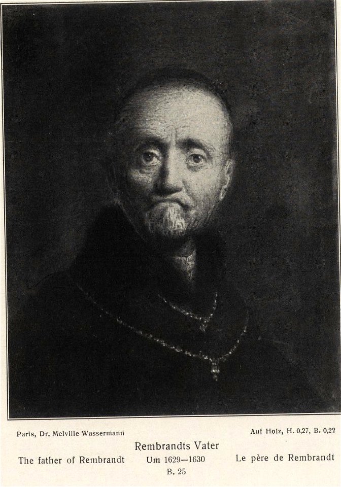 Portrait of Rembrandt's father