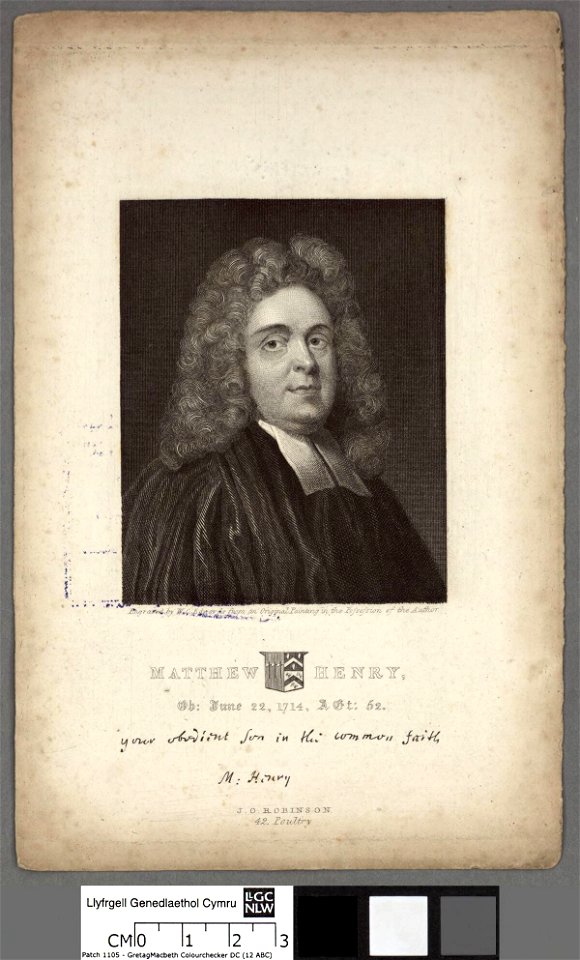 Portrait of Matthew Henry o.b- June 22, 1714, agt- 52 (4672906)
