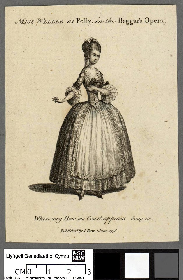 Portrait of Miss Weller, as Polly, in the Beggar's Opera (4673877)