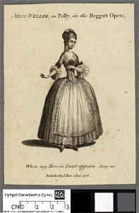 Portrait of Miss Weller, as Polly, in the Beggar's Opera (4673877)