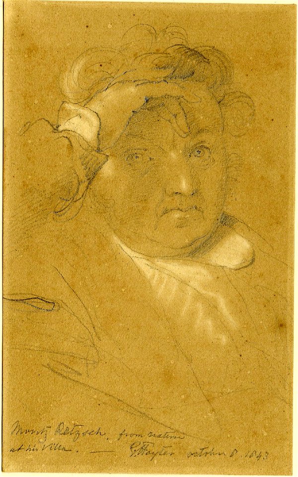 Portrait of Moritz Retzsch, illustrator by George Hayter 1843