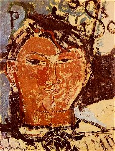 Portrait of Pablo Picasso by Amedeo Modigliani (1915)