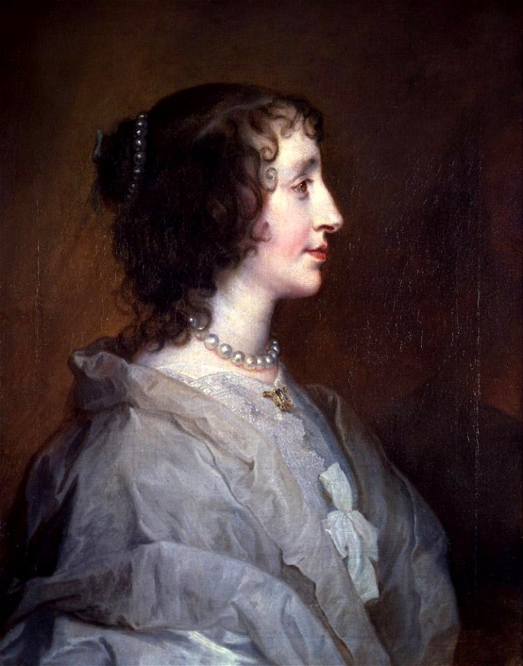 Portrait of Queen Henrietta Maria - Van Dyck