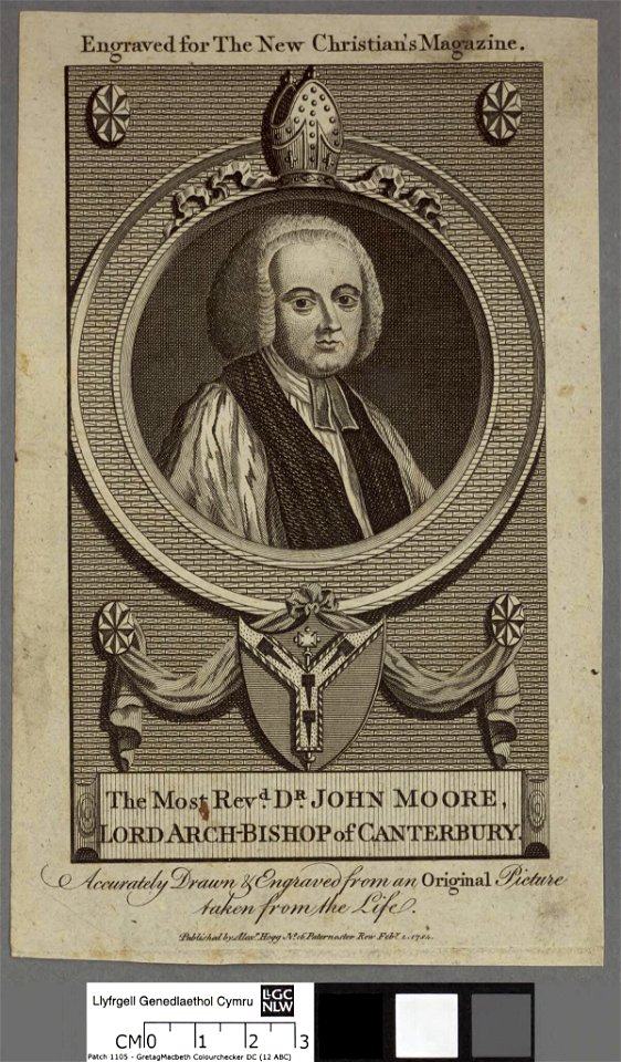 Portrait of most Revd. Dr. John Morre Lord Bishop of Canterbury (4672643)