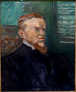 Portrait of Octave Raquin, by Henri de Toulouse-Lautrec, 1901, oil on canvas - Museu de Arte de São Paulo - DSC07396