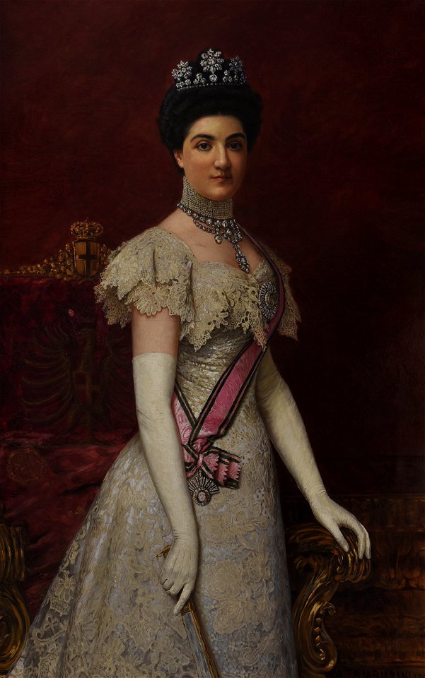 Portrait of Princess Jelena Petrović - Arnaldo Casella Tamburini - Golestan Palace