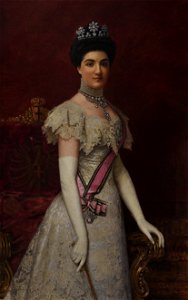 Portrait of Princess Jelena Petrović - Arnaldo Casella Tamburini - Golestan Palace
