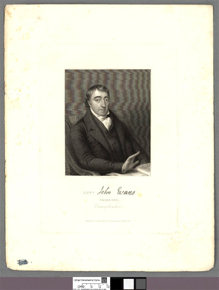 Portrait of Revd. John Evans, Cross-Inn, Carmarthenshire (4670973)