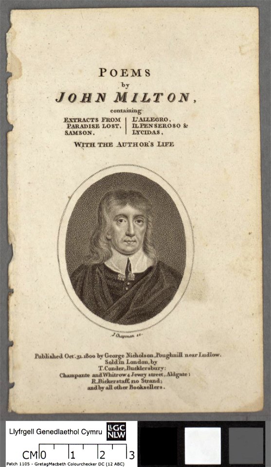 Portrait of Poems by John Milton (4672962)