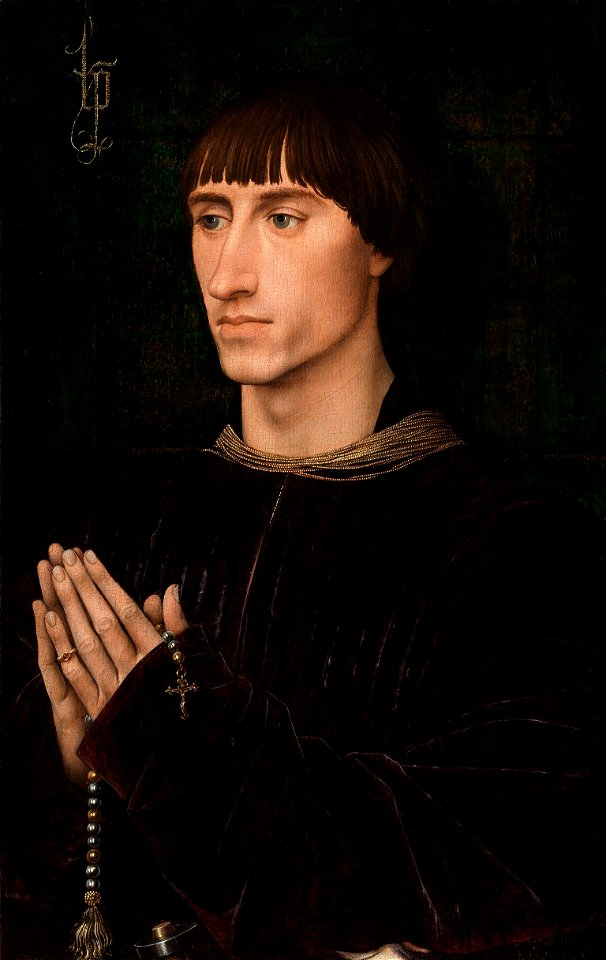 Portrait of Philippe de Croÿ (diptych, right wing), by Rogier van der Weyden