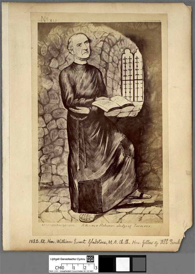 Portrait of retired statesman studying theology (4672276)