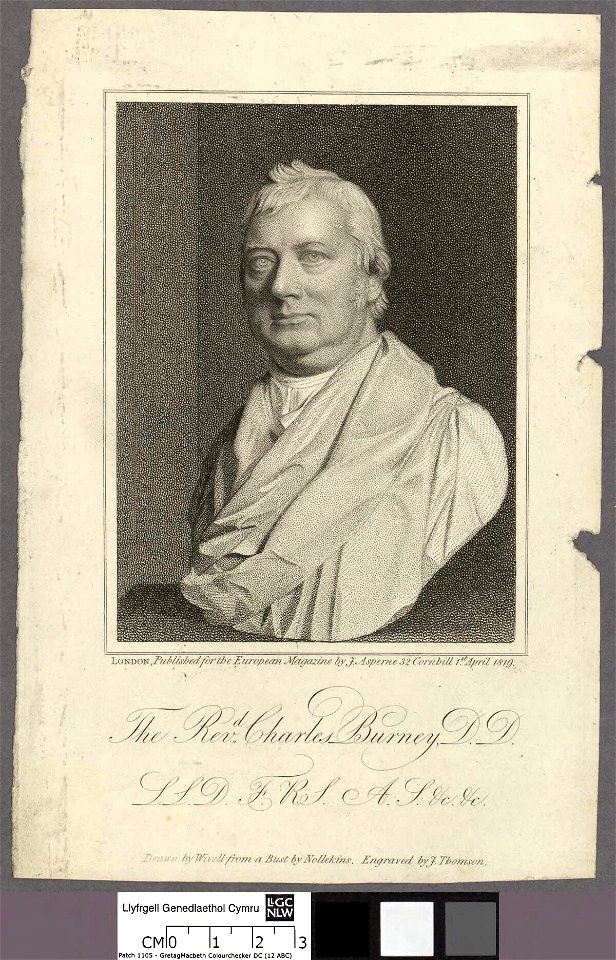Portrait of Revd. Charles Burney, D.D., L.L.D., F.R.S., A.S. . (4672800)