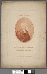 Portrait of Rev. Nathaniel Rowland, A.M. Pembrokeshire, South Wales (4671936)