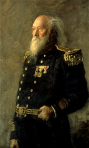 Portrait of Rear-Admiral George W. Melville, G408, by Thomas Eakins. Free illustration for personal and commercial use.