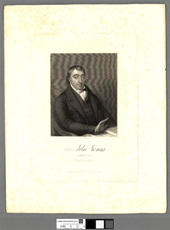 Portrait of Revd. John Evans, Cross-Inn, Carmarthenshire (4670703)