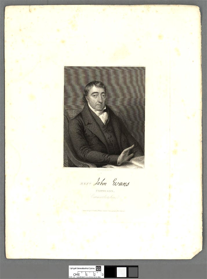 Portrait of Revd. John Evans, Cross-Inn, Carmarthenshire (4670702)