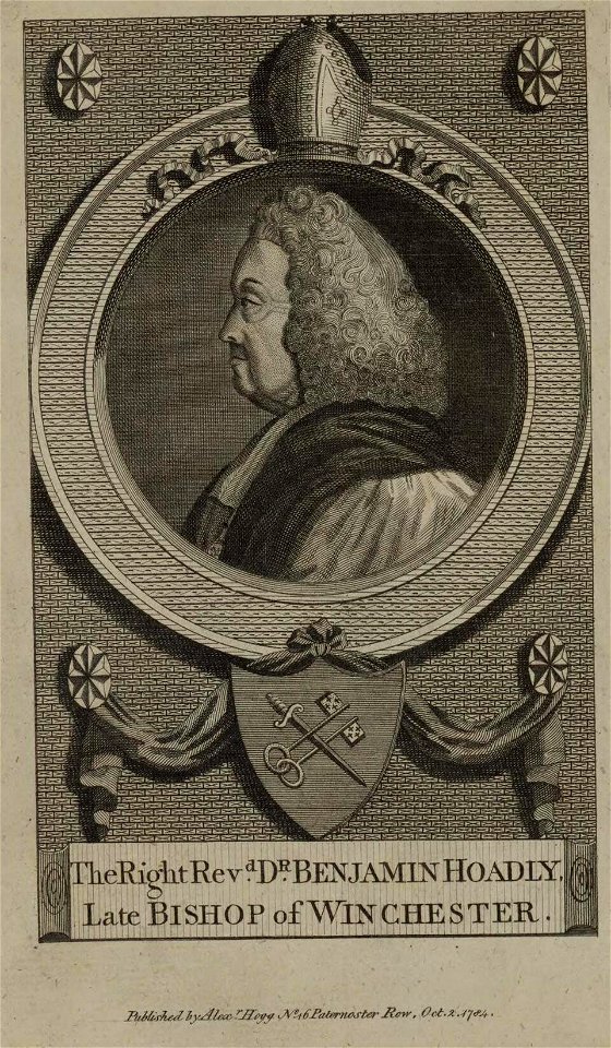 Portrait of right Revd. Dr. Benjamin Hoadly, late Bishop of Winchester (4672597) (cropped)2