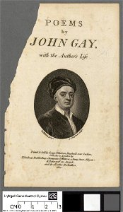 Portrait of Poems of John Gay, with the author's life (4669740)