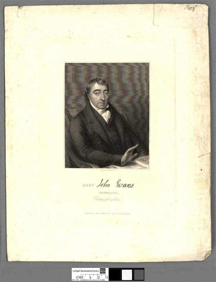 Portrait of Revd. John Evans, Cross-Inn, Carmarthenshire (4670707)