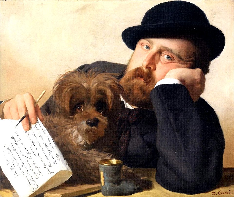 Portrait of Renato Fucini by Antonio Ciseri