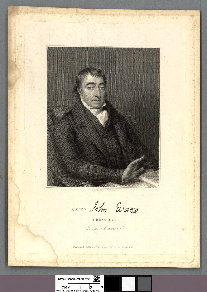 Portrait of Revd. John Evans, Cross-Inn, Carmarthenshire (4670992)