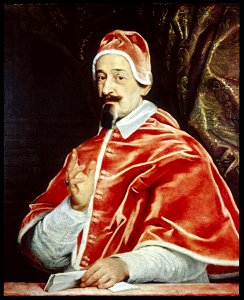 Portrait of Pope Alexander VII (Fabio Chigi), by Giovanni Battista Gaulli - Baciccio - The Walters Art Museum. Free illustration for personal and commercial use.