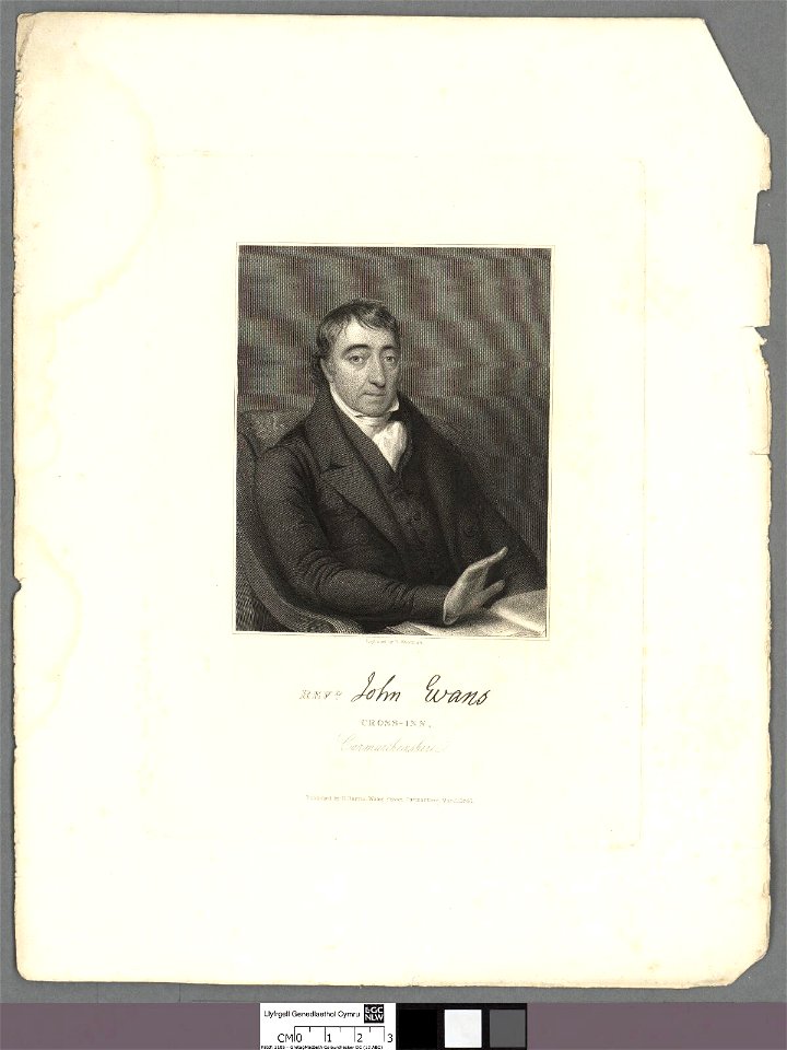 Portrait of Revd. John Evans, Cross-Inn, Carmarthenshire (4670974)