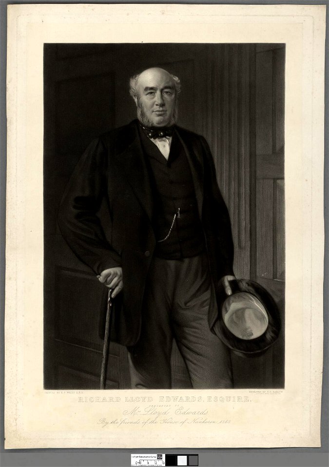 Portrait of Richard Lloyd Edwards, Esquire, presented to Mrs. Lloyd Edwards by the friends of the House of Nanhoron 1868 (4672259)