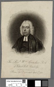 Portrait of Revd. Wm. Grimshan B.A. of Christ's Coll. Cambridge (4669770)