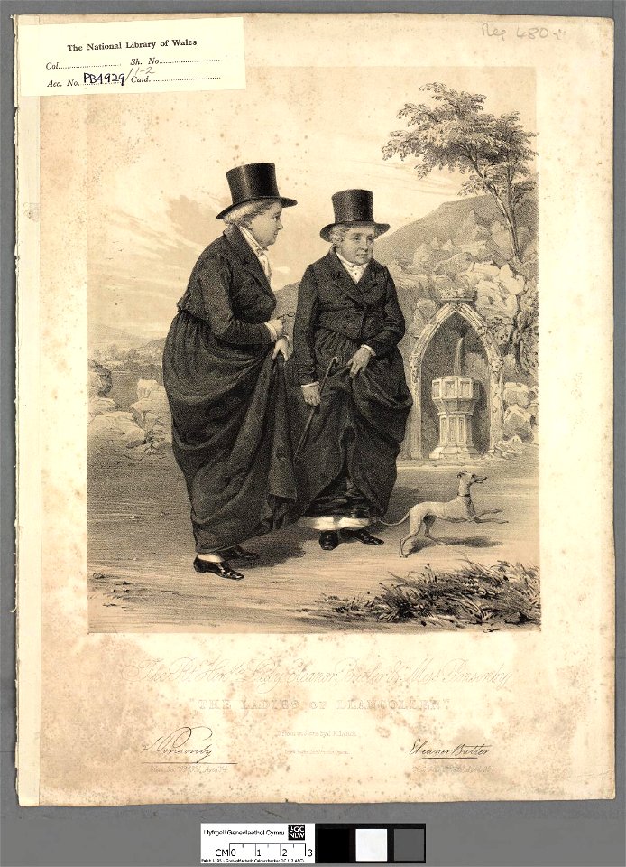 Portrait of Rt. Honble. Lady Eleanor Butler & Miss Ponsonby 'The Ladies of Llangollen' (4671301)