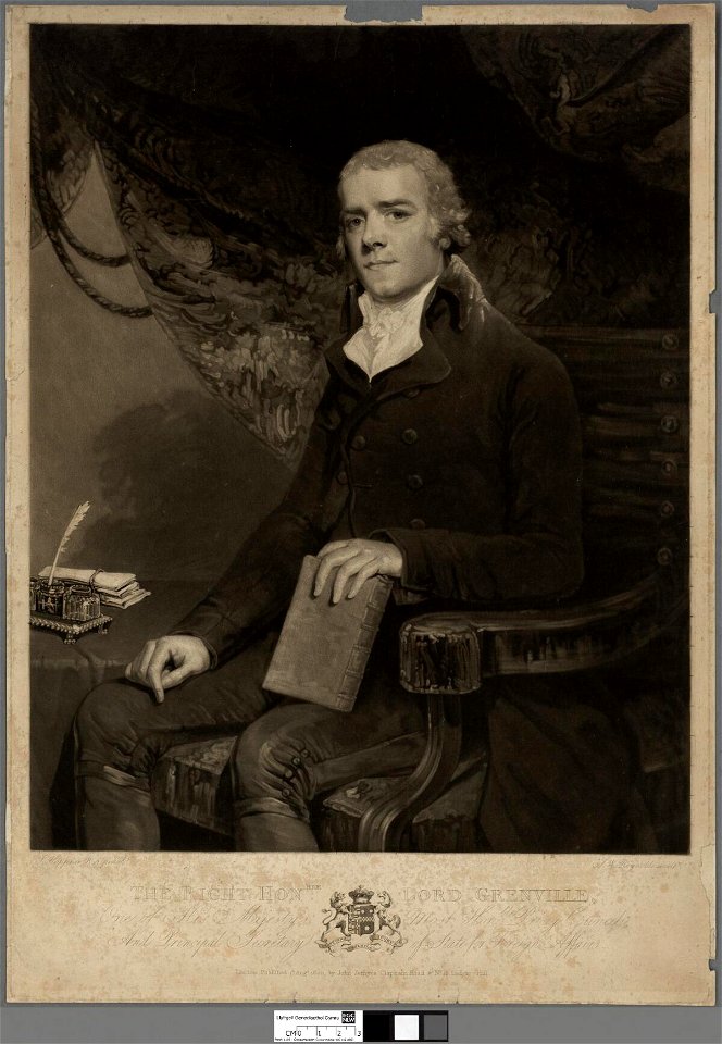 Portrait of right honble. Lord Grenville, one of his Majesty's most honble. Privy Council and principal secretary of state for foreign affairs (4671102)