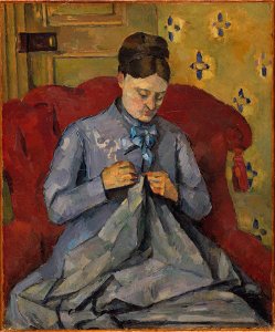 Portrait of the Artist's Wife (Paul Cézanne) - Nationalmuseum - 23397
